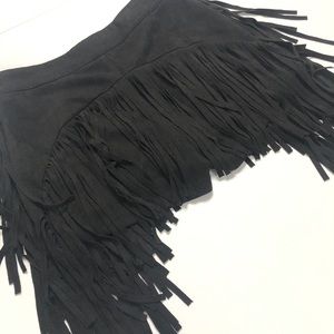 iHeartraves fringe shorts